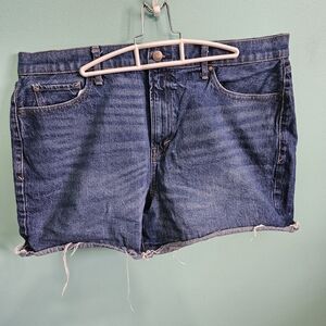 a.n.a Dark Blue Jean Shorts